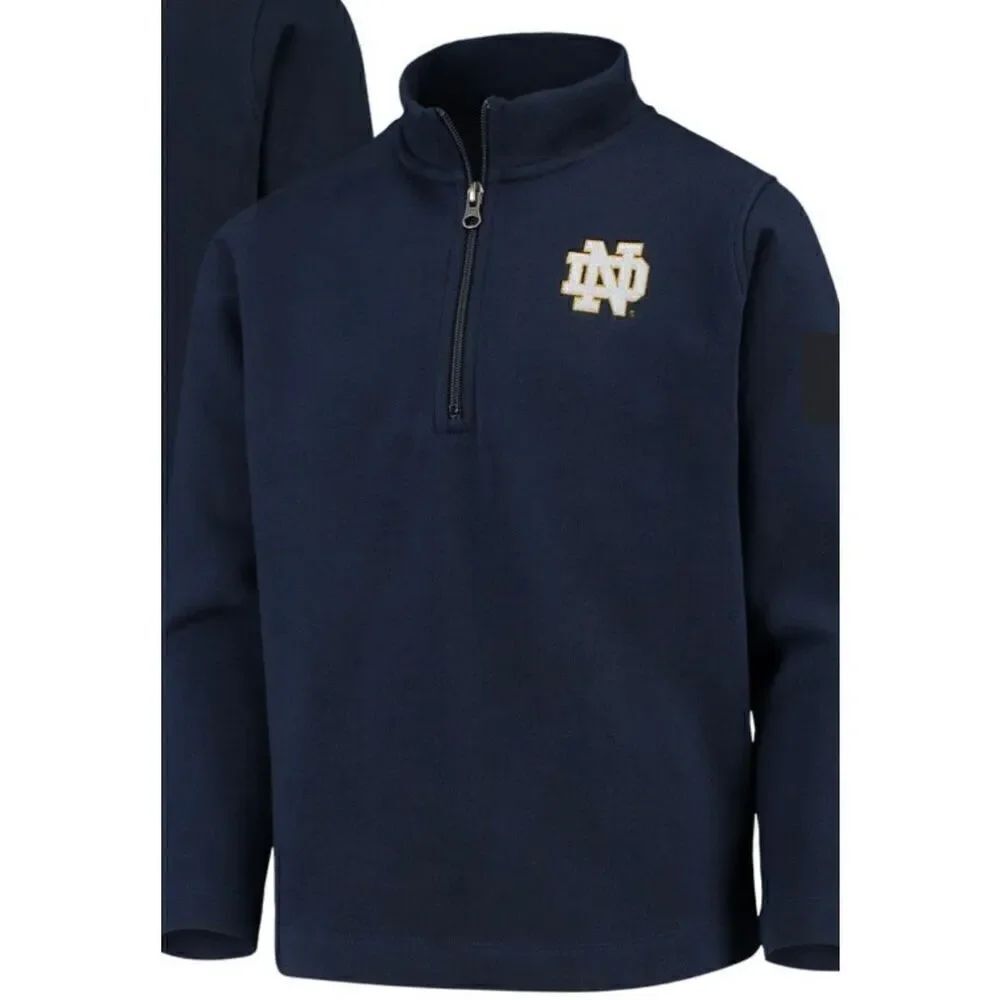Stadium, Athletics unisex Notre Dame, fighting Irish navy blue, 1/4 zip sweatshi